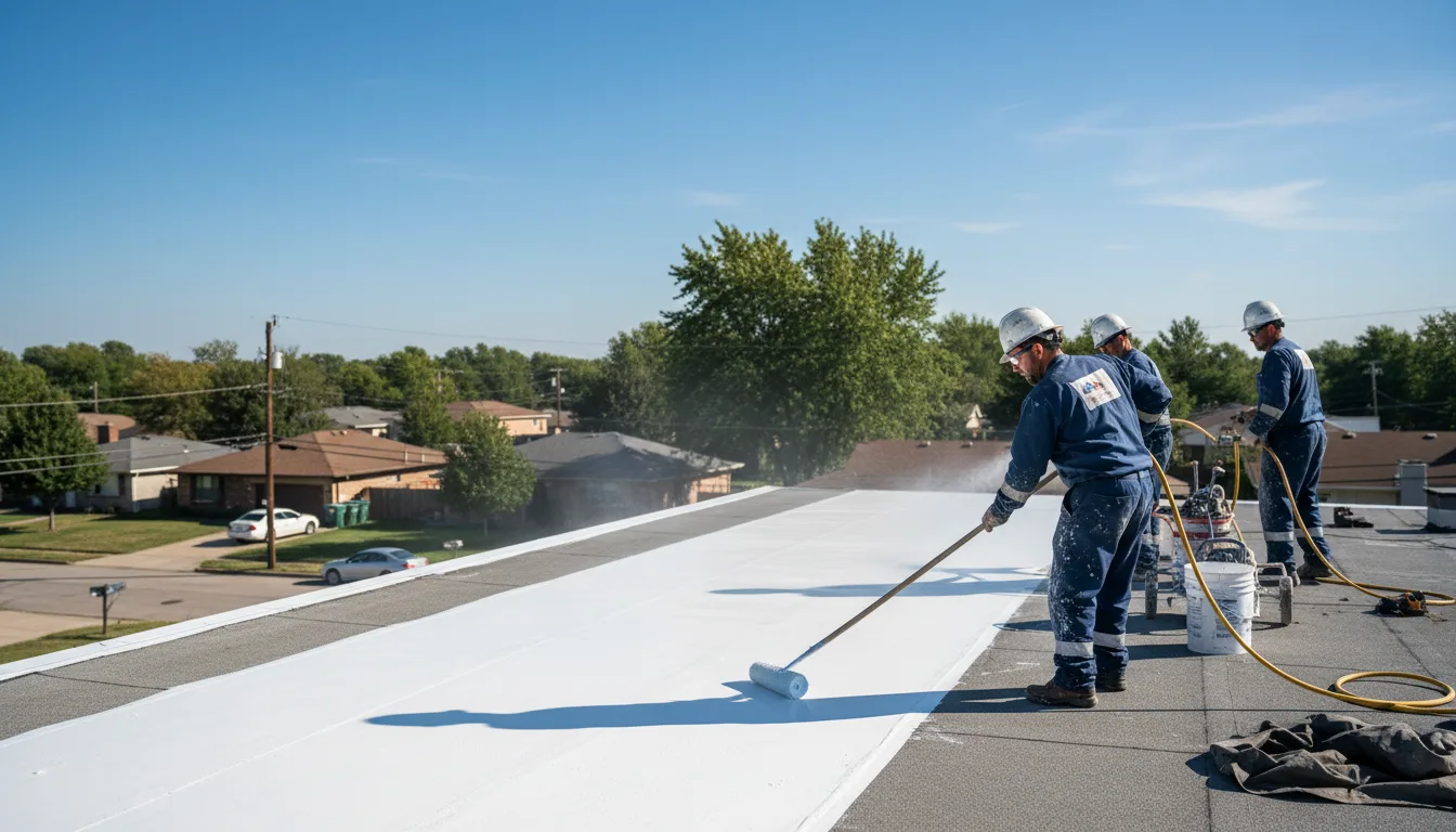 Commercial roof coating in Manchester, OK near me